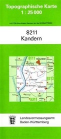 Topographische Karten Baden-Württemberg: Topographische Karte Baden-Württemberg Kandern