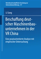 LI SONG, Li Song - Beschaffung deutscher Maschinenbauunternehmen in der VR China