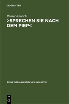 Rainer Knirsch - 'Sprechen Sie nach dem Piep'
