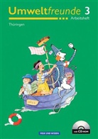 Katharin Bruntsch, Katharina Bruntsch, Silvi Ehrich, Mandy u Fuchs, Heike Dietrich, Ing Koch... - Umweltfreunde, Neubearbeitung: Klasse 3, Arbeitsheft m.CD-ROM, Ausgabe Thüringen