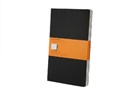 Moleskine - Moleskine Cahier, Large/A5, 3er Set, Liniert, Kartoneinband, Schwarz
