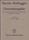 Martin Heidegger, Paola-Ludovica Coriando - Gesamtausgabe - Bd.70: Über den Anfang (1941)