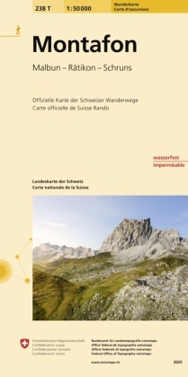 Bundesam für Landestopografie swisstopo, Bundesamt für Landestopografie swisstopo - Landeskarte der Schweiz: Montafon - Malbun - Rätikon - Schruns