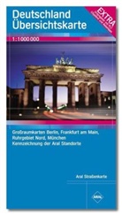 Aral Straßenkarte: Aral Straßenkarte Deutschland, Übersichtskarte