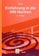 Martin Klein, DI Deutsches Institut für Normung e, DIN Deutsches Institut für Normung e, DIN Deutsches Institut für Normung e.V., DIN e.V. - Einführung in die DIN-Normen