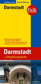 Falk Pläne: Falk Stadtplan Extra Darmstadt 1:17.500