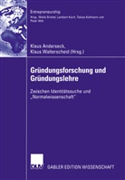 Anderseck, Anderseck, Klaus Anderseck, Klau Walterscheid, Klaus Walterscheid - Gründungsforschung und Gründungslehre