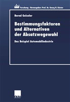 Bernd Geiseler - Bestimmungsfaktoren und Alternativen der Absatzwegewahl
