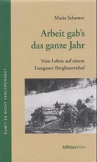 Maria Schuster - Arbeit gab's das ganze Jahr