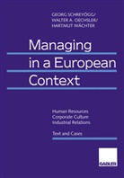 Walter Oechsler, Walter A Oechsler, Walter A. Oechsler, Geor Schreyögg, Georg Schreyögg, Hartm Wächter... - Managing in a European Context