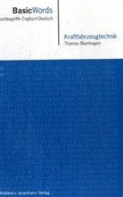 Thomas Blumhagen - BasicWords, Fachbegriffe Englisch-Deutsch, Kraftfahrzeugtechnik