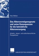 Felix Welker - Das Altersvermögensgesetz und seine Konsequenzen für die betriebliche Altersversorgung
