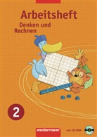 Henner Eidt - Denken und Rechnen/HE/RP/SL: 2. Schuljahr, Arbeitsheft, m. CD-ROM
