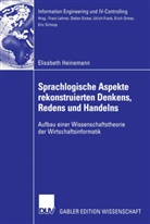 Elisabeth Heinemann - Sprachlogische Aspekte rekonstruierten Denkens, Redens und Handelns