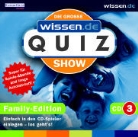 Family Quiz - Teil 3: Die große wissen.de Quizshow, Family-Edition, 1 Audio-CD. Tl.3 (Audiolibro)