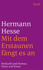 Hermann Hesse, Volke Michels, Volker Michels - Mit dem Erstaunen fängt es an