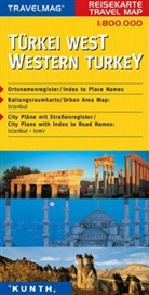 Travelmag Reisekarten: Travelmag Reisekarte Türkei West. Western Turkey