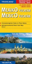 Travelmag Reisekarten: Travelmag Reisekarte Mexiko, Yucatan. Mexico, Yucatan