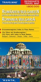Travelmag Reisekarten: Travelmag Reisekarte Rumänien, Bulgarien, Jugoslawien, Makedonien, Moldawien. Romania, Bulgaria, Yugoslavia, Macedonia, Moldavia