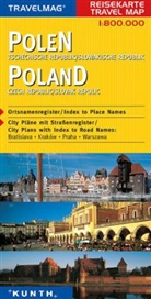 Travelmag Reisekarten: Travelmag Reisekarte Polen, Tschechische Republik, Slowakische Republik. Poland, Czech Republic, Slovak Republic