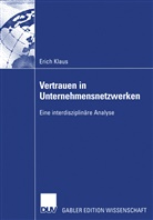 Erich Klaus - Vertrauen in Unternehmensnetzwerken