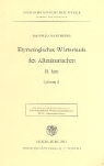 Manfred Mayrhofer - Etymologisches Wörterbuch des Altindoarischen