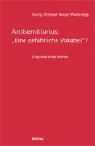 Georg Chr. Berger Waldenegg, Georg Christoph Berger Waldenegg, Georg Christoph Berger-Waldenegg - Antisemitismus : 'Eine gefährliche Vokabel'?