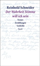 Reinhold Schneider, Kuschel, Karl-Josef Kuschel, Carste Peter Thiede, Carsten P. Thiede, Carsten Peter Thiede - Der Wahrheit Stimme will ich sein