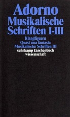 Theodor W Adorno, Theodor W. Adorno - Gesammelte Schriften in 20 Bänden. Tl.1-3
