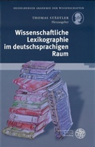 Thomas Städtler, Thomas Städtler - Wissenschaftliche Lexikographie im deutschsprachigen Raum