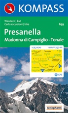 Kompass Karten: Kompass Karte Presanella, Madonna di Campiglio, Tonale