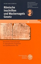 Peter Kruschwitz - Römische Inschriften und Wackernagels Gesetz