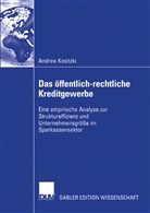 Andrea Kositzki - Das öffentlich-rechtliche Kreditgewerbe
