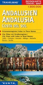 Travelmag Reisekarten: Travelmag Reisekarte Andalusien, Costa del Sol. Andalusia, Costa del Sol
