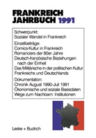 Deutsch-Französisches Institut, Kenneth A. Loparo, Deutsch-Französisches Institut - Frankreich Jahrbuch: Frankreich Jahrbuch 1991