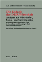 Eberhard;Holzweissig Kuhrt, Hannsjörg F. Buck, Hannsjör F Buck, Hannsjörg F Buck, Gunter Holzweißig, Eberhard Kuhrt... - Die Endzeit der DDR-Wirtschaft - Analysen zur Wirtschafts-, Sozial- und Umweltpolitik
