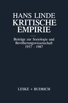 Hans J Klein, Hans Linde, Bernhard Schäfers - Kritische Empirie