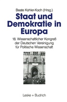 Beat Kohler-Koch, Beate Kohler-Koch - Staat und Demokratie in Europa