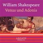 William Shakespeare, Michael Rotschopf - Venus und Adonis, 1 Audio-CD (Hörbuch)