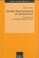 Heike Kahlert - Gender Mainstreaming an Hochschulen