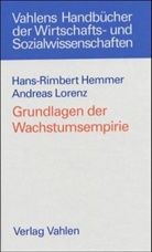 Hans-Rimbert Hemmer, Andreas Lorenz - Grundlagen der Wachstumsempirie