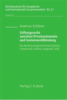 Andreas Schlüter - Stiftungsprivatrecht zwischen Privatautonomie und Gemeinwohlbindung