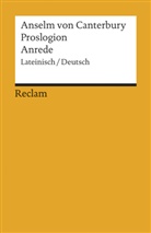 Anselm von Canterbury, Anselm von Canterbury, Rober Theis, Robert Theis - Proslogion/Anrede. Lateinisch/Deutsch