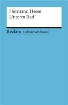Hermann Hesse, Georg Patzer - Lektüreschlüssel Hermann Hesse 'Unterm Rad'