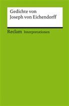 Ger Sautermeister, Gert Sautermeister - Interpretationen. Gedichte von Joseph von Eichendorff