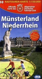 ADFC Radtourenkarten: Münsterland, Niederrhein