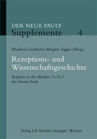 Hubert Cancik, Walter Eder, Brigitt Egger, Brigitte Egger, Landfester, Manfred Landfester... - Der Neue Pauly - Supplemente - 4: Rezeptions- und Wissenschaftsgeschichte
