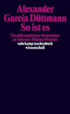 Alexander Garcia Düttmann, Alexander Garcia Düttmann, Alexander García Düttmann - So ist es