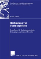Haiko Schlink - Bestimmung von Funktionskosten
