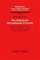 Ferdinand Kruis - Das italienische internationale Erbrecht